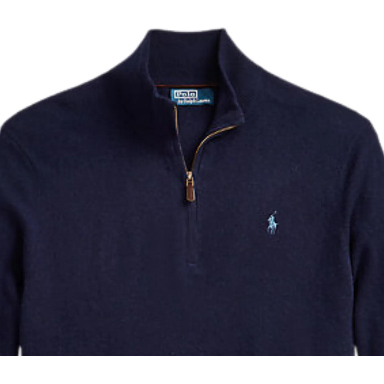 Polo Ralph Lauren Navy Quarter Zip Knit