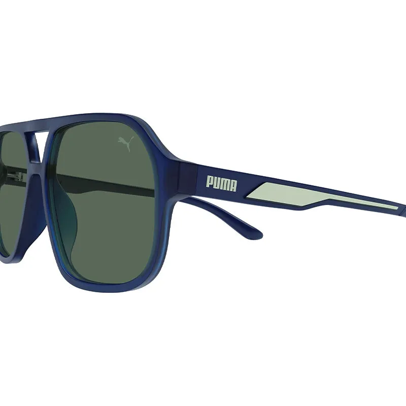 PUMA PU0368S Blue/Blue/Green Sunglasses