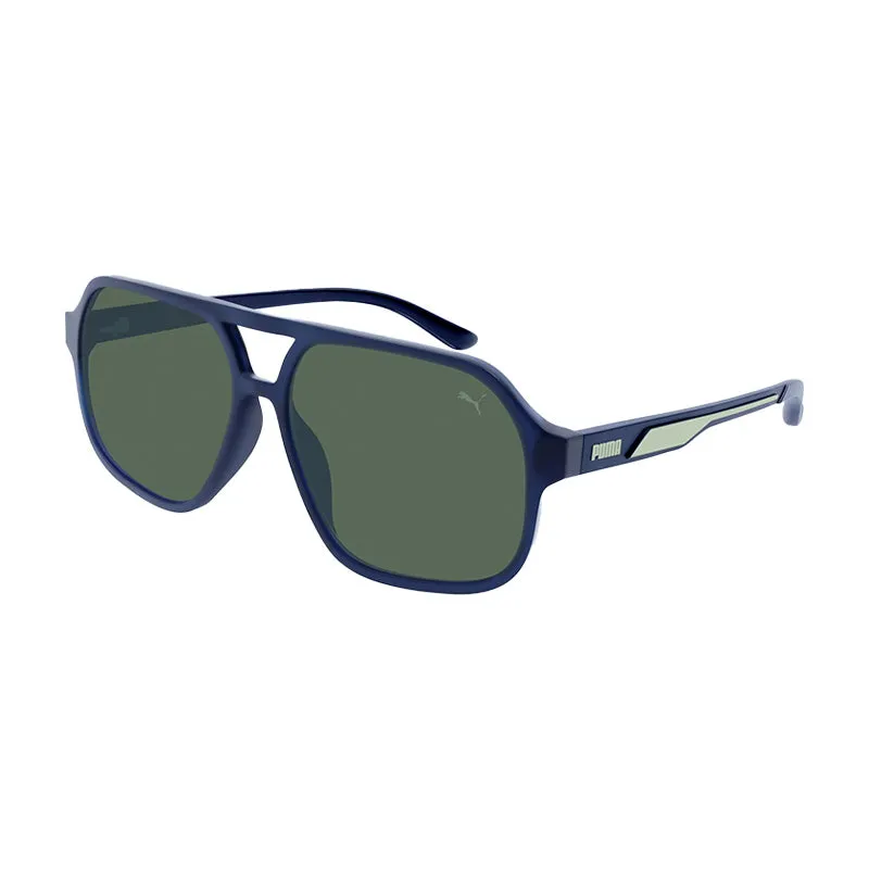 PUMA PU0368S Blue/Blue/Green Sunglasses