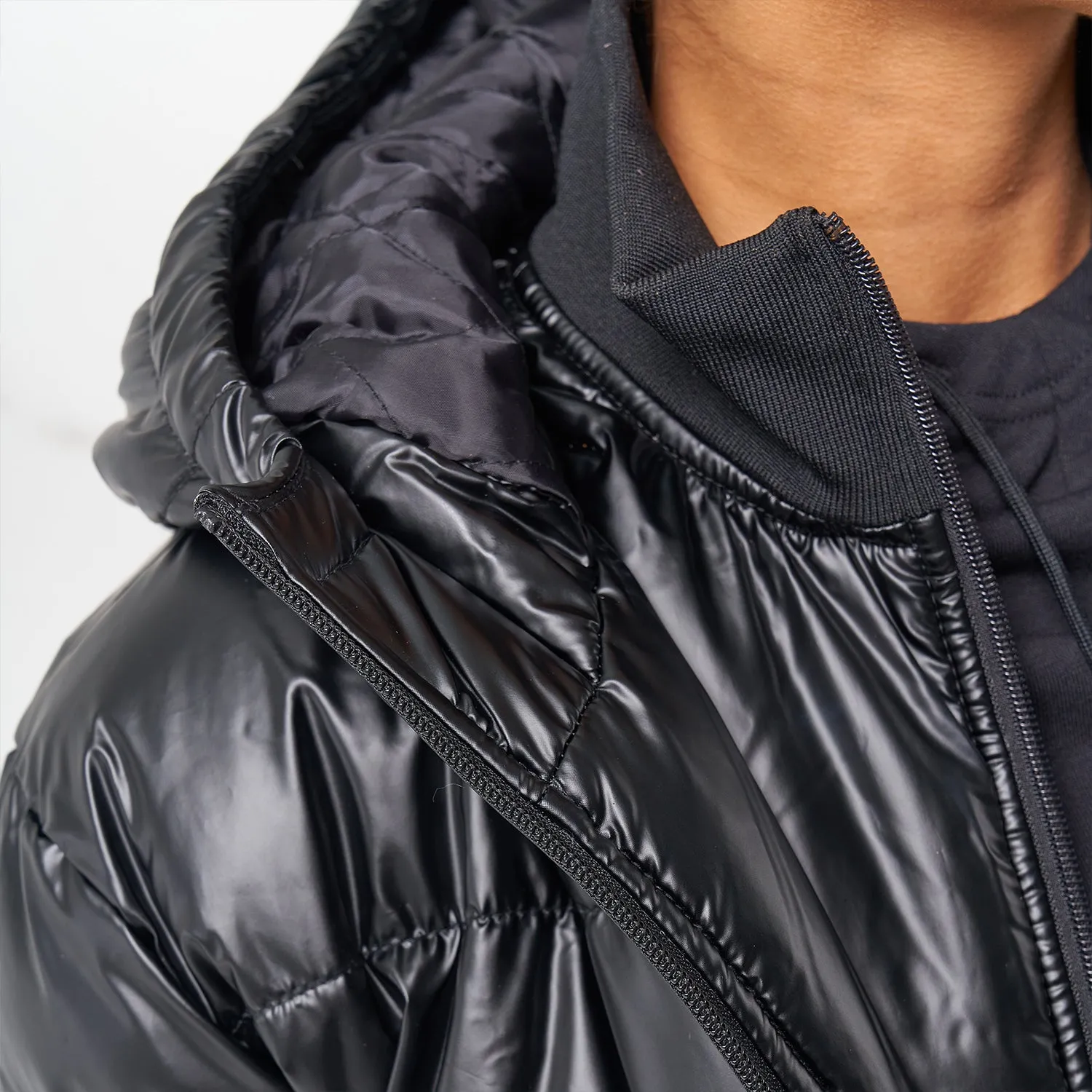 Rebel Puffer Coat - Black