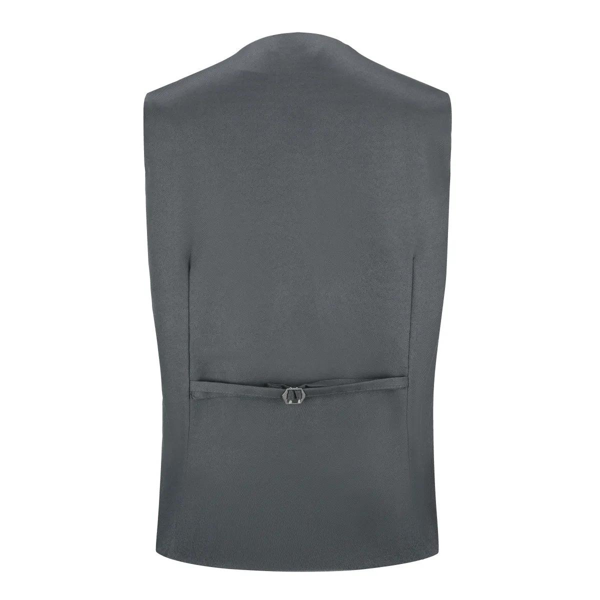 Slim Fit Solid Color Fashion Vest Dark Grey