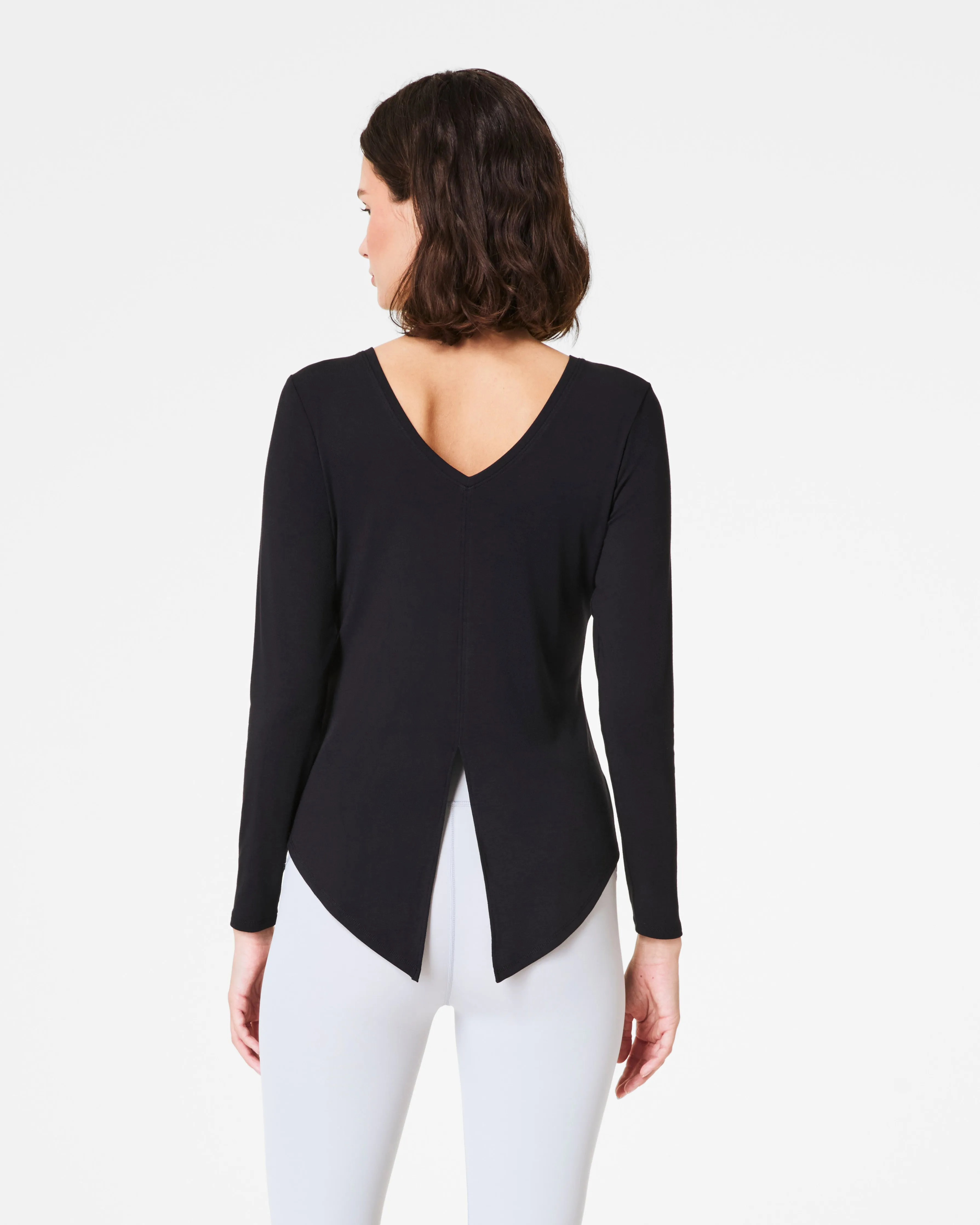 SPANX® Better Base Long Sleeve Convertible Tie Top