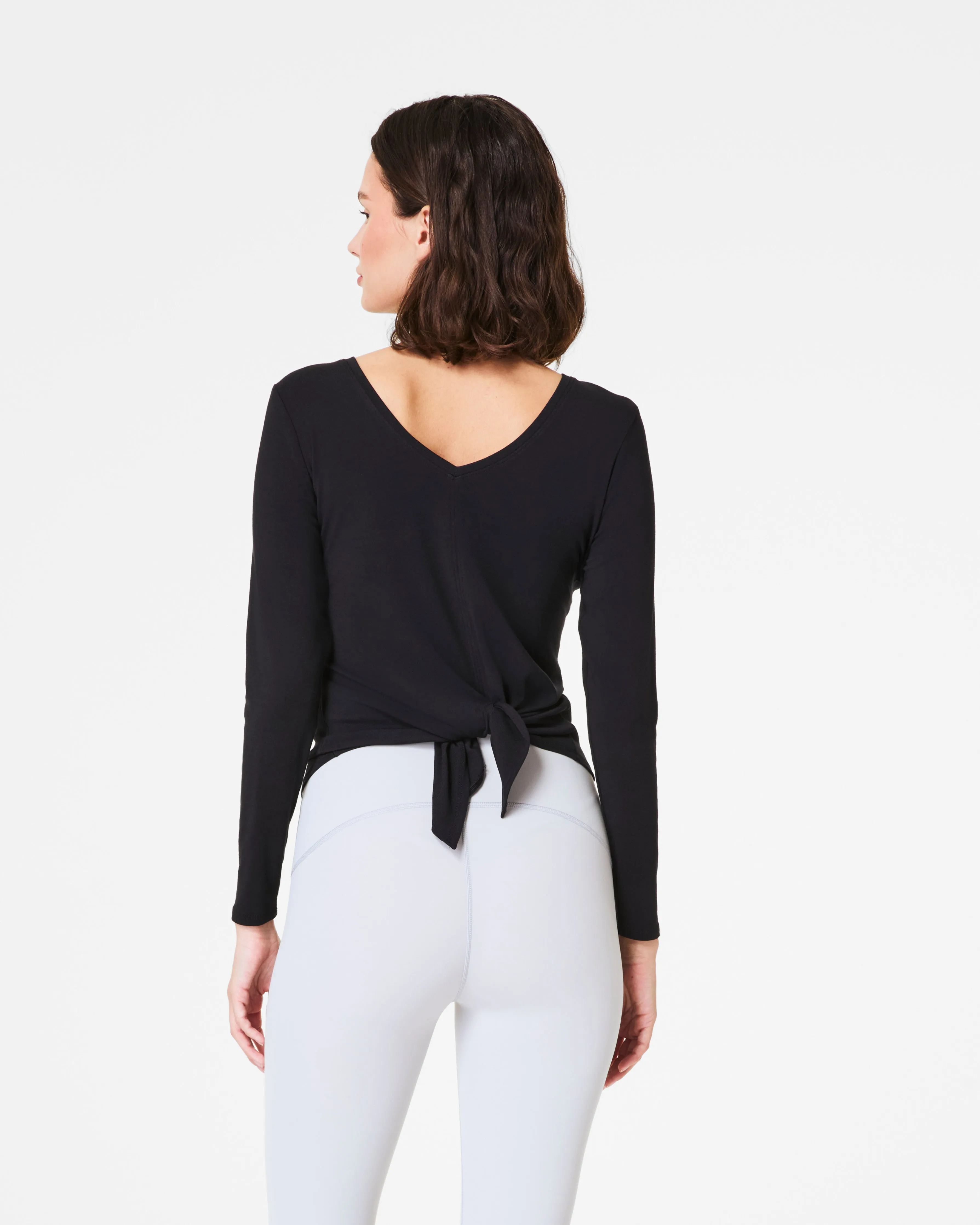 SPANX® Better Base Long Sleeve Convertible Tie Top