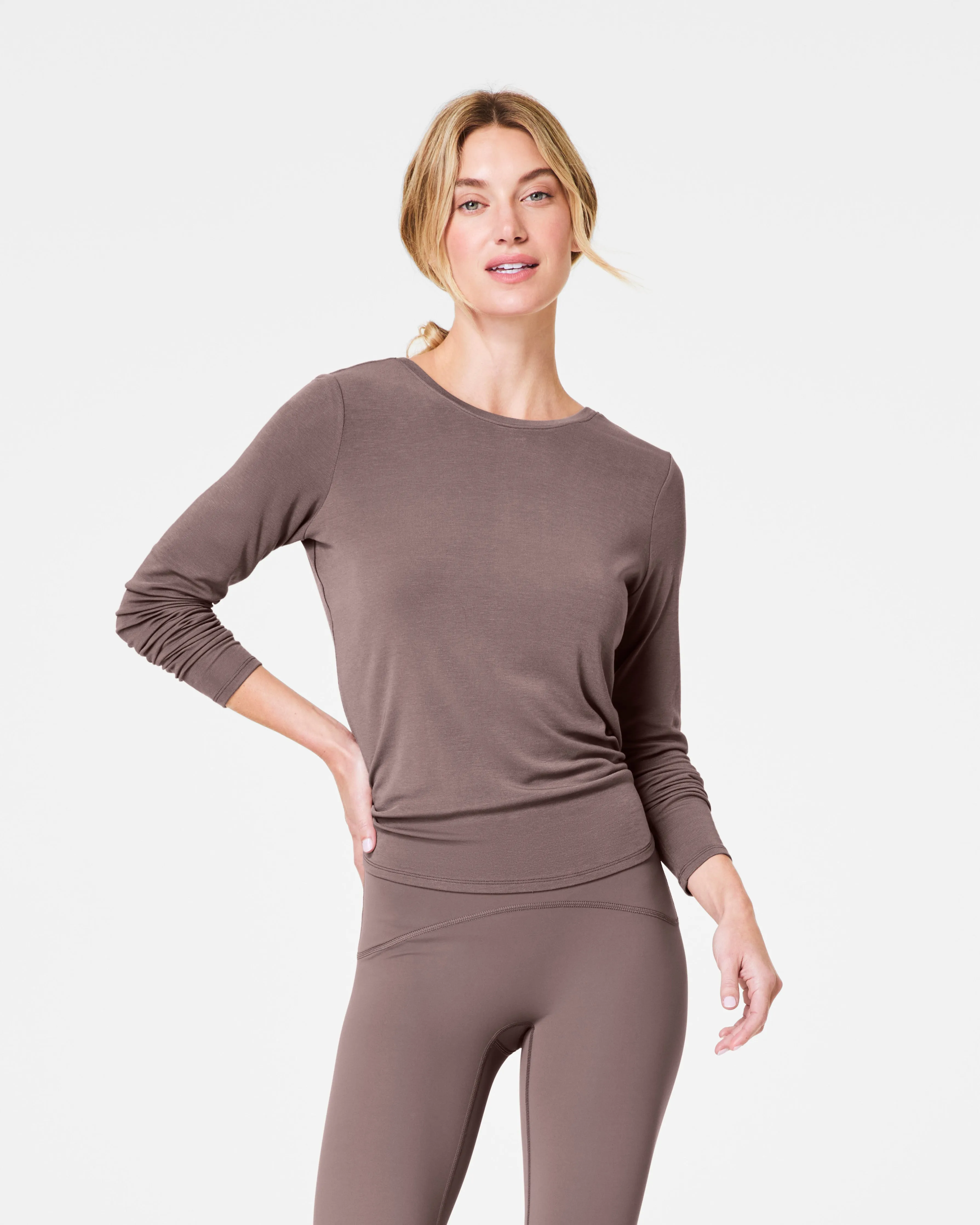 SPANX® Better Base Long Sleeve Convertible Tie Top