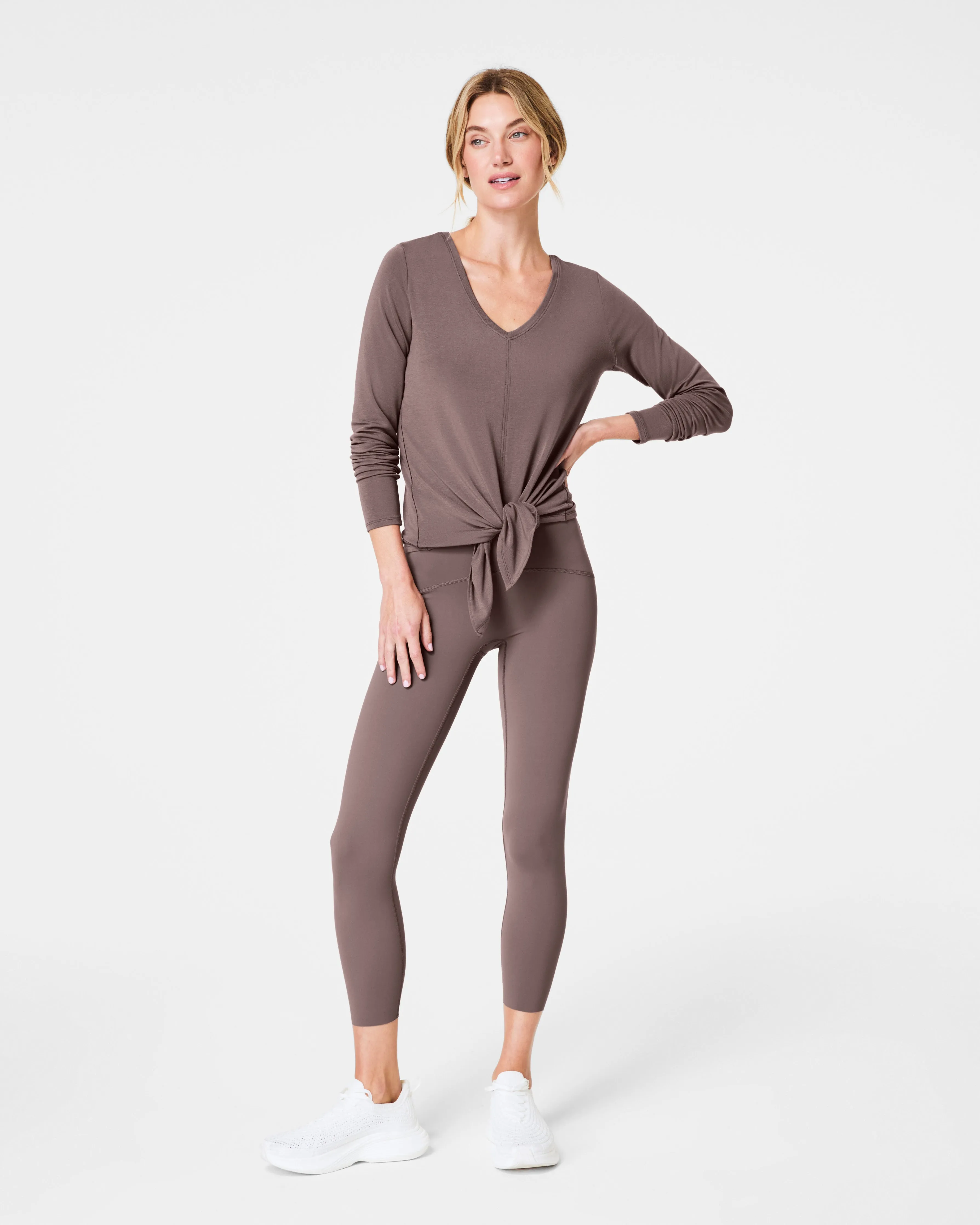 SPANX® Better Base Long Sleeve Convertible Tie Top