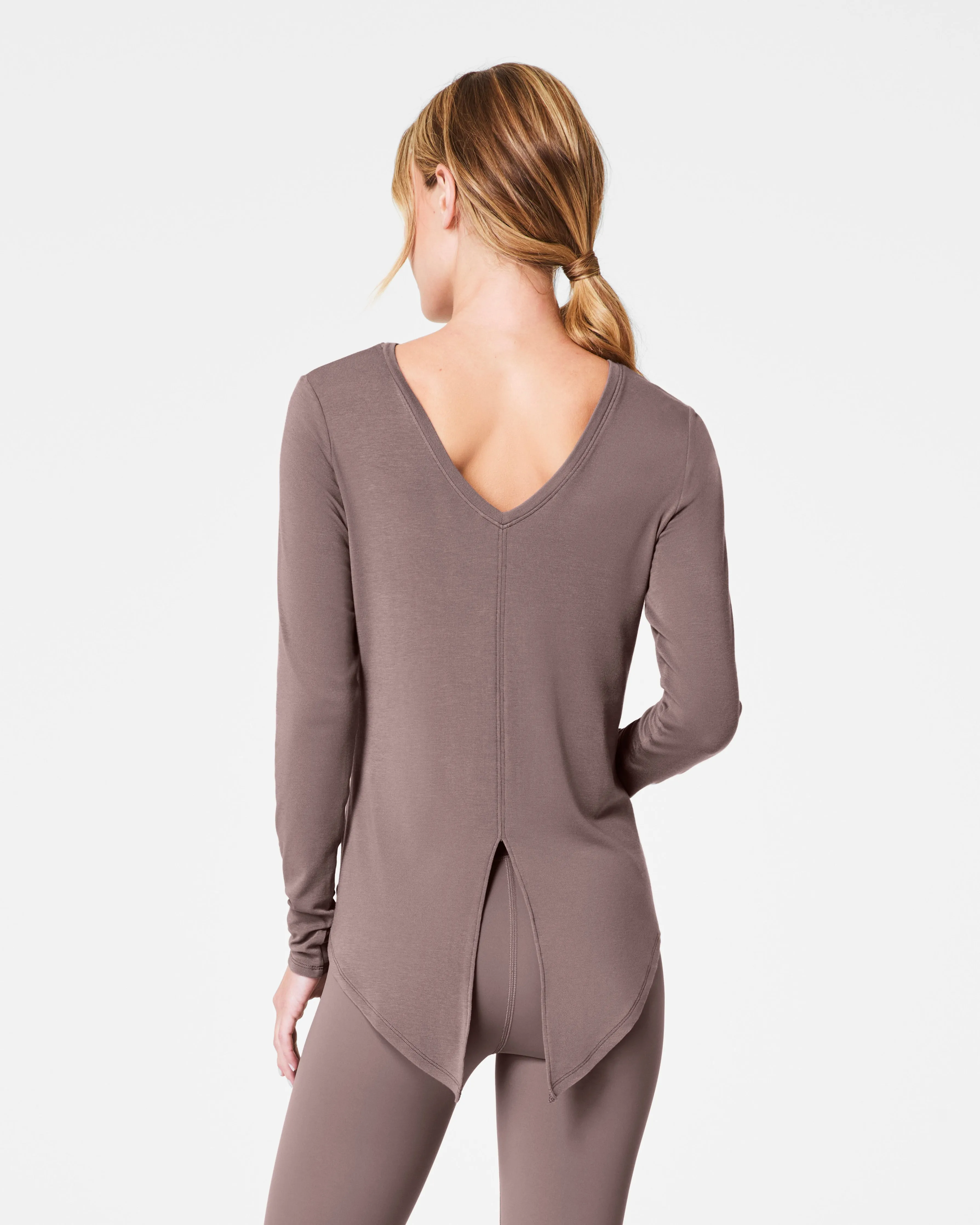 SPANX® Better Base Long Sleeve Convertible Tie Top