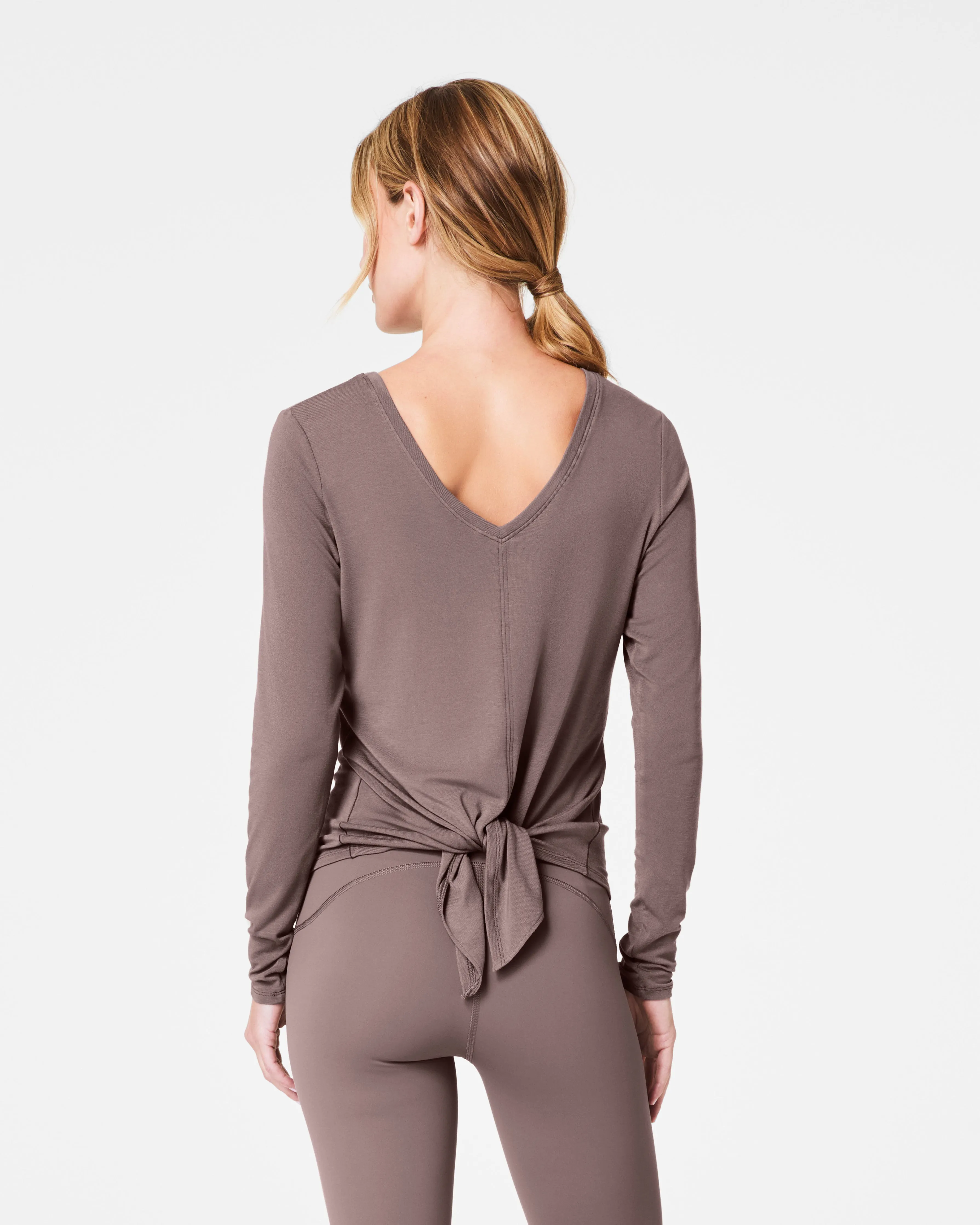 SPANX® Better Base Long Sleeve Convertible Tie Top