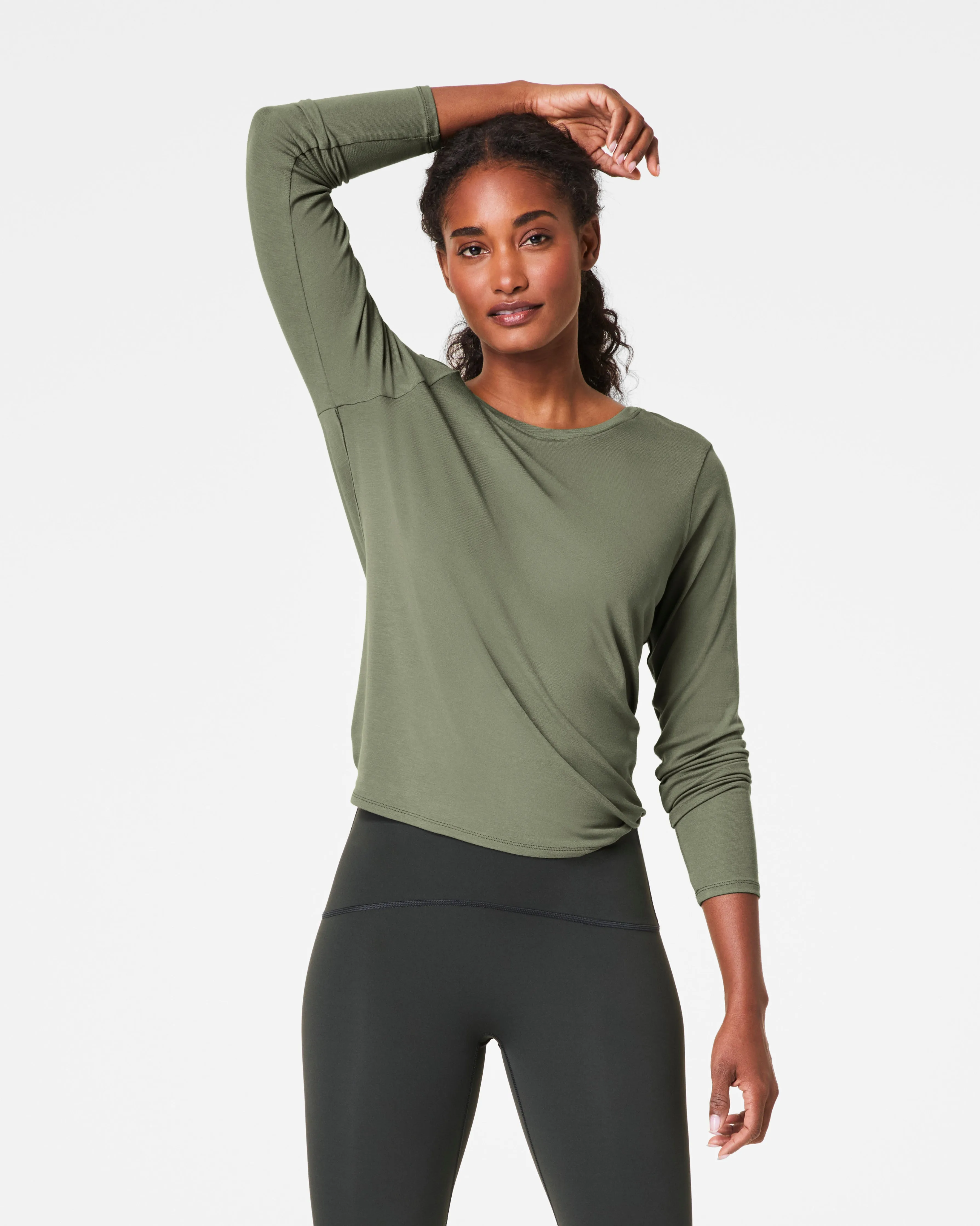 SPANX® Better Base Long Sleeve Convertible Tie Top