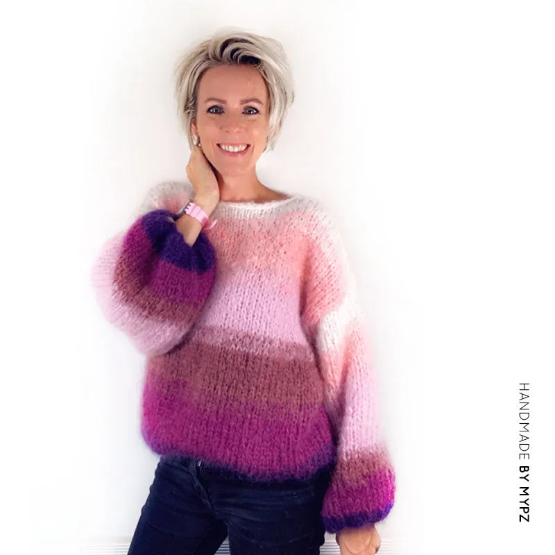 Striped mohair pullover Jolie