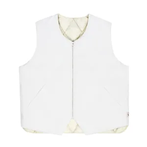 STÜSSY REVERSIBLE QUILTED VEST // CREAM