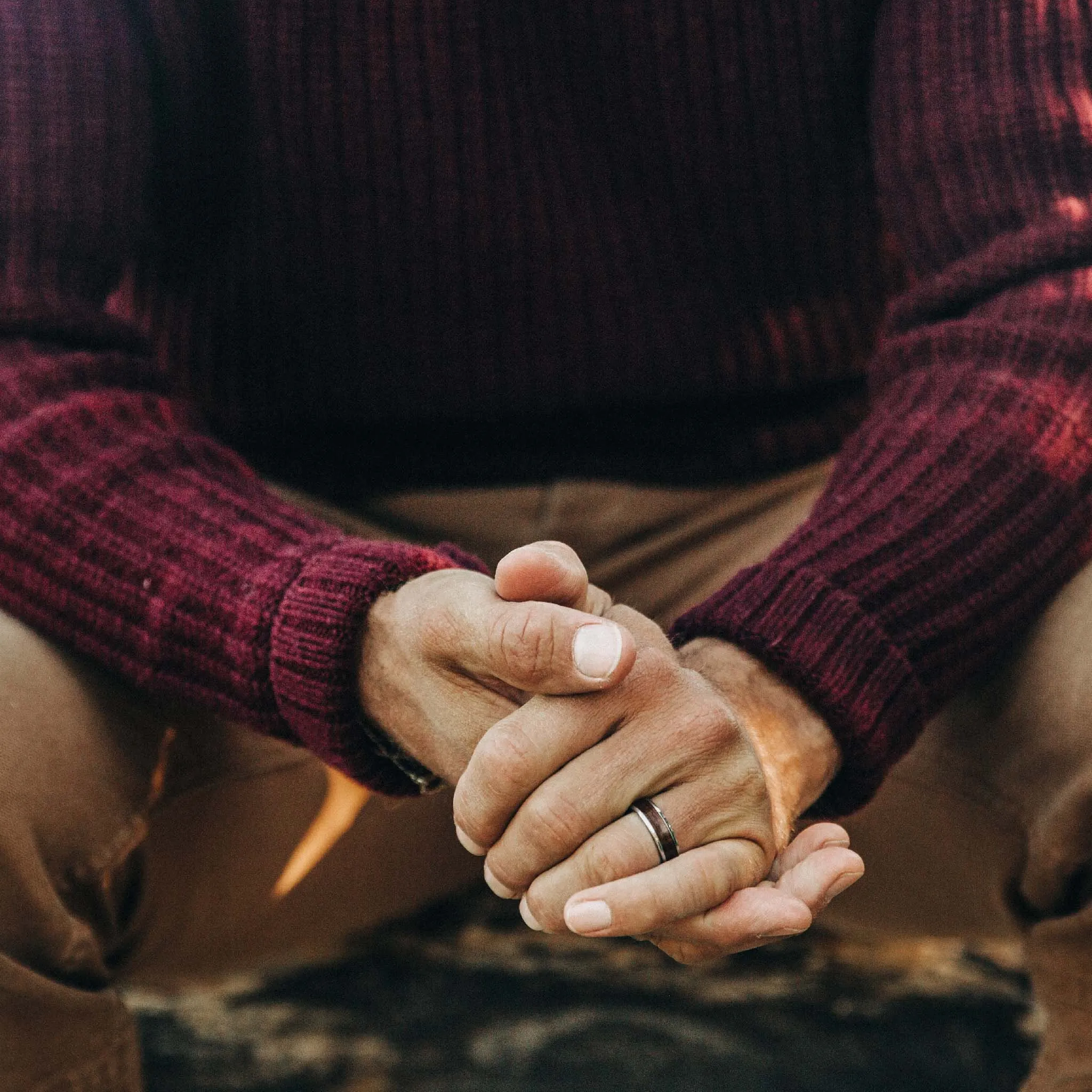 The Wharf Sweater in Burgundy