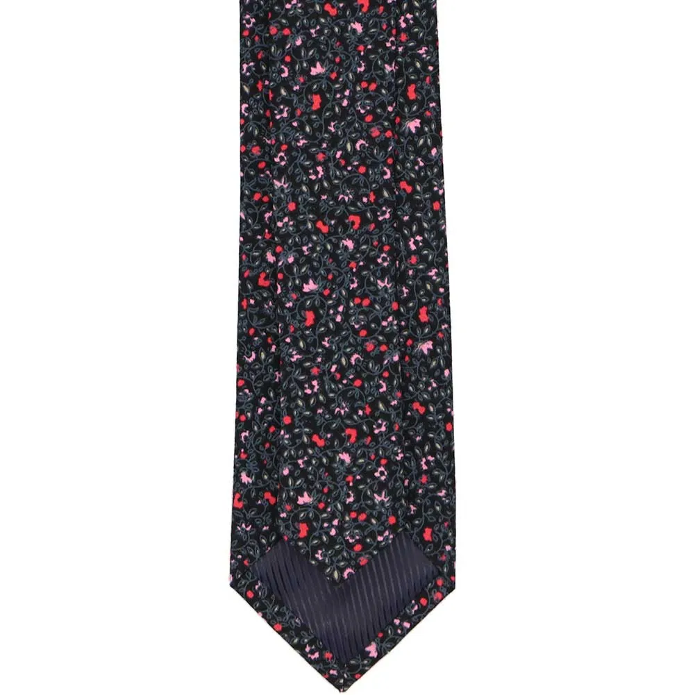 Ukiah Floral Cotton Slim Tie, 2.5" Width