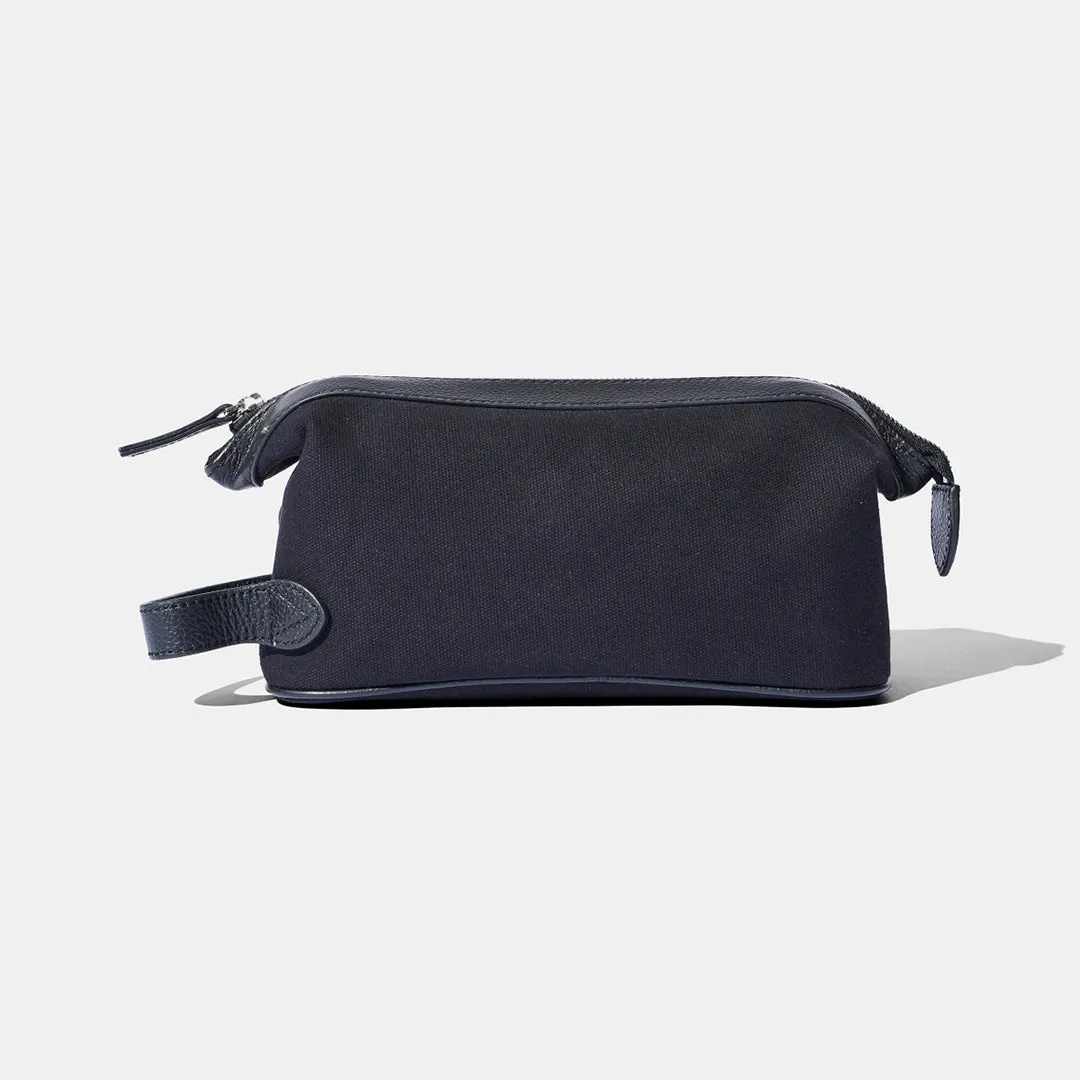 Wash Bag - Black Canvas by Baron