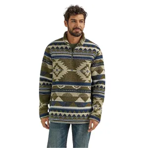 Wrangler Q Men's Quarter Zip Sherpa Pullover - Alpine